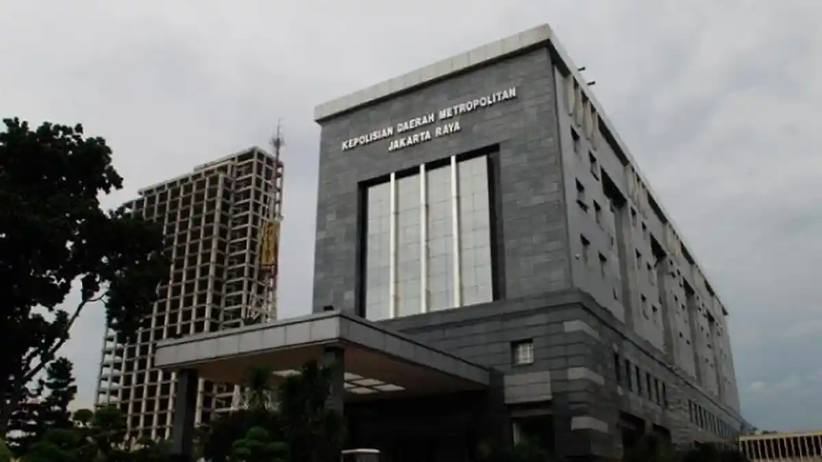 Gedung Polda Metro Jaya tempat berlangsungnya rotasi jabatan perwira tinggi