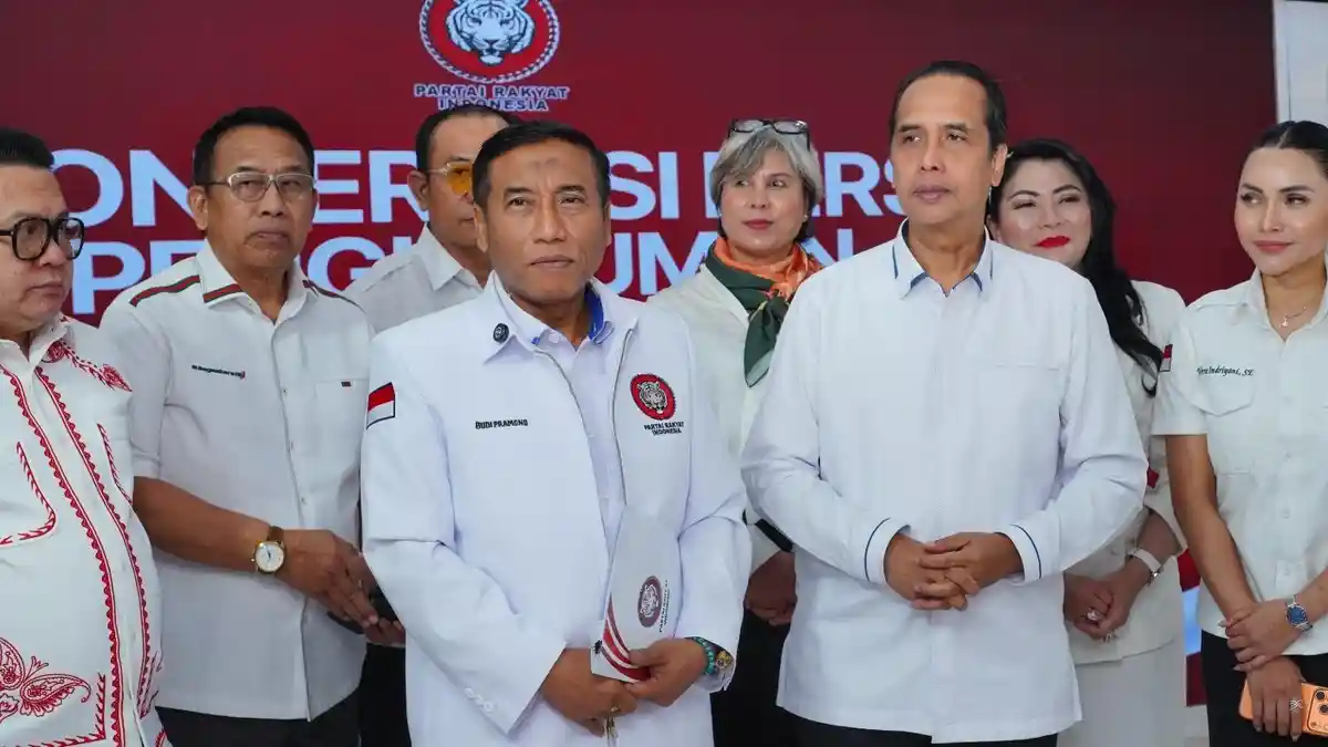 Kantor DPP Partai Rakyat Indonesia di Jakarta Selatan saat pengumuman pengurus baru