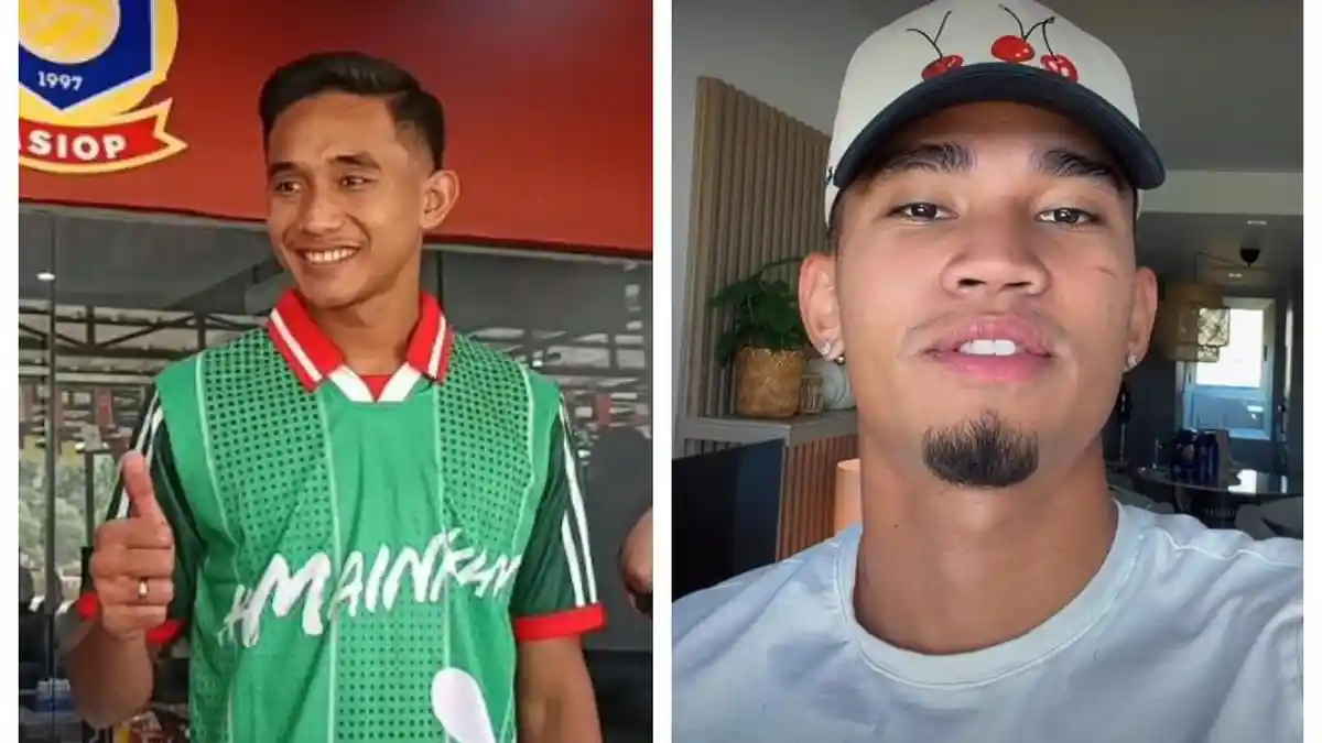 Marselino Ferdinan dan Rizky Ridho saat berseragam Timnas Indonesia