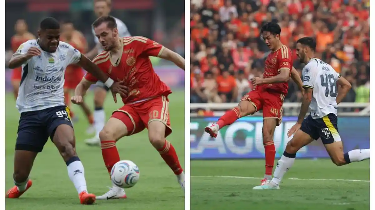 Pelatih Shin Tae-yong mendampingi skuad Persija Jakarta di pinggir lapangan