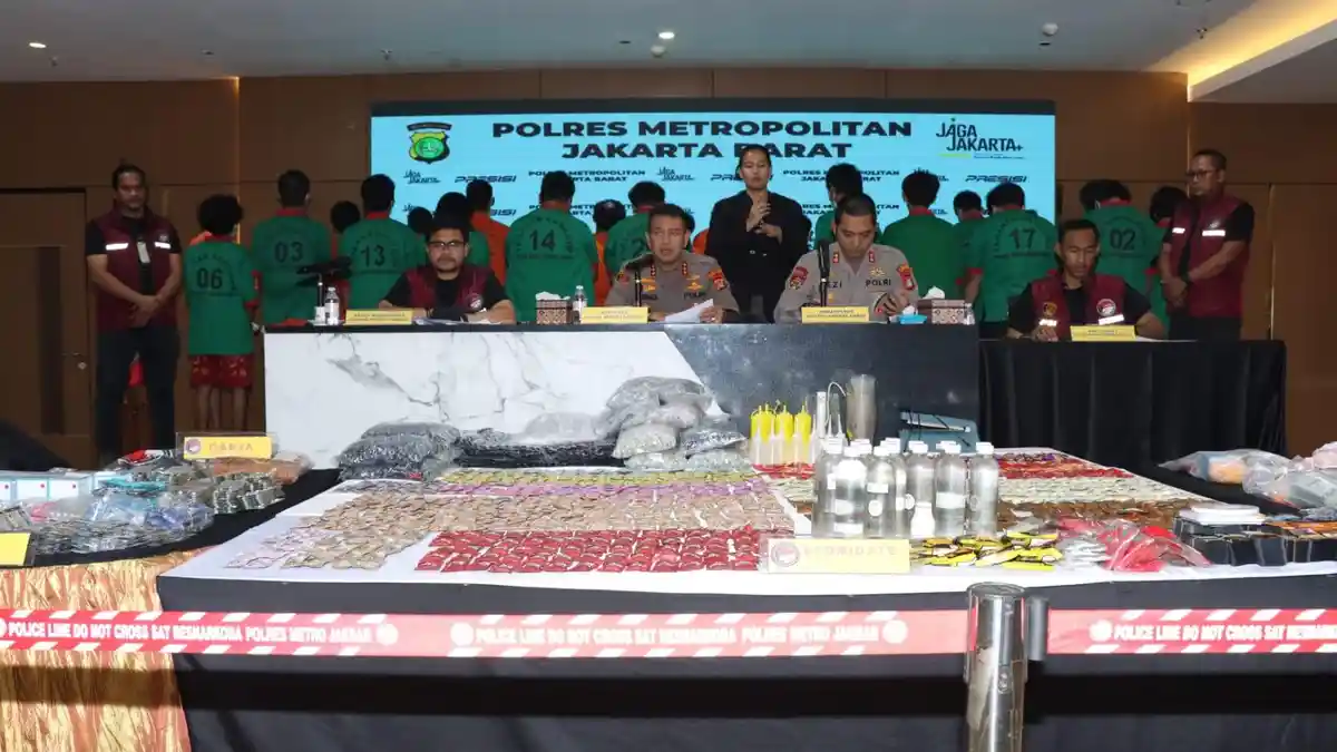 Pengungkapan kasus pabrik vape narkotika di PIK 2 oleh Polres Metro Jakarta Barat