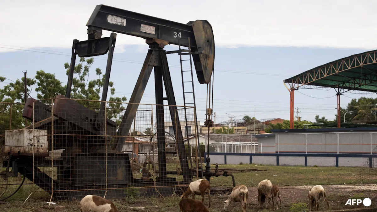 Pompa angguk minyak di El Progreso Zulia State Venezuela