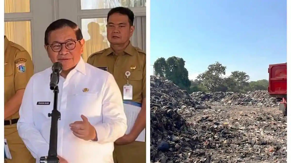 Pramono Anung meninjau fasilitas penanganan sampah Sungai Ciliwung di TB Simatupang