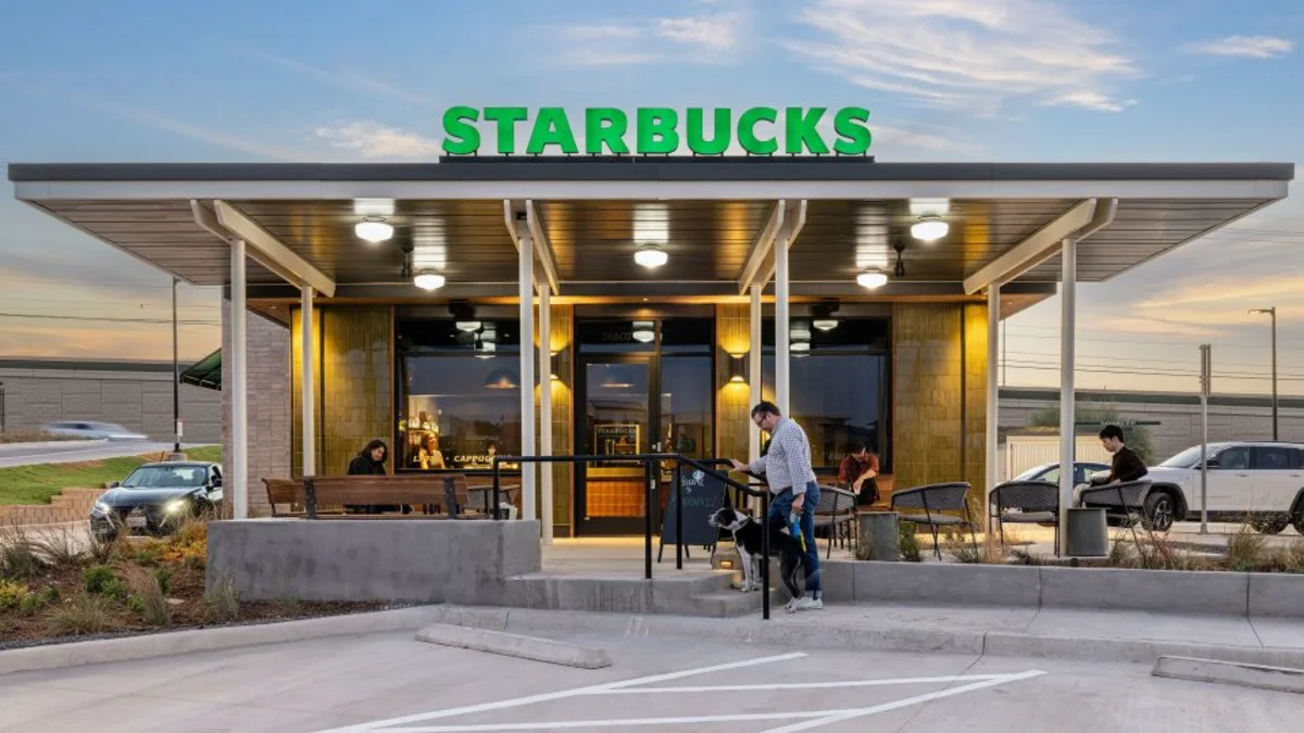 Prototipe kafe mini Starbucks dengan desain interior modern dan nyaman
