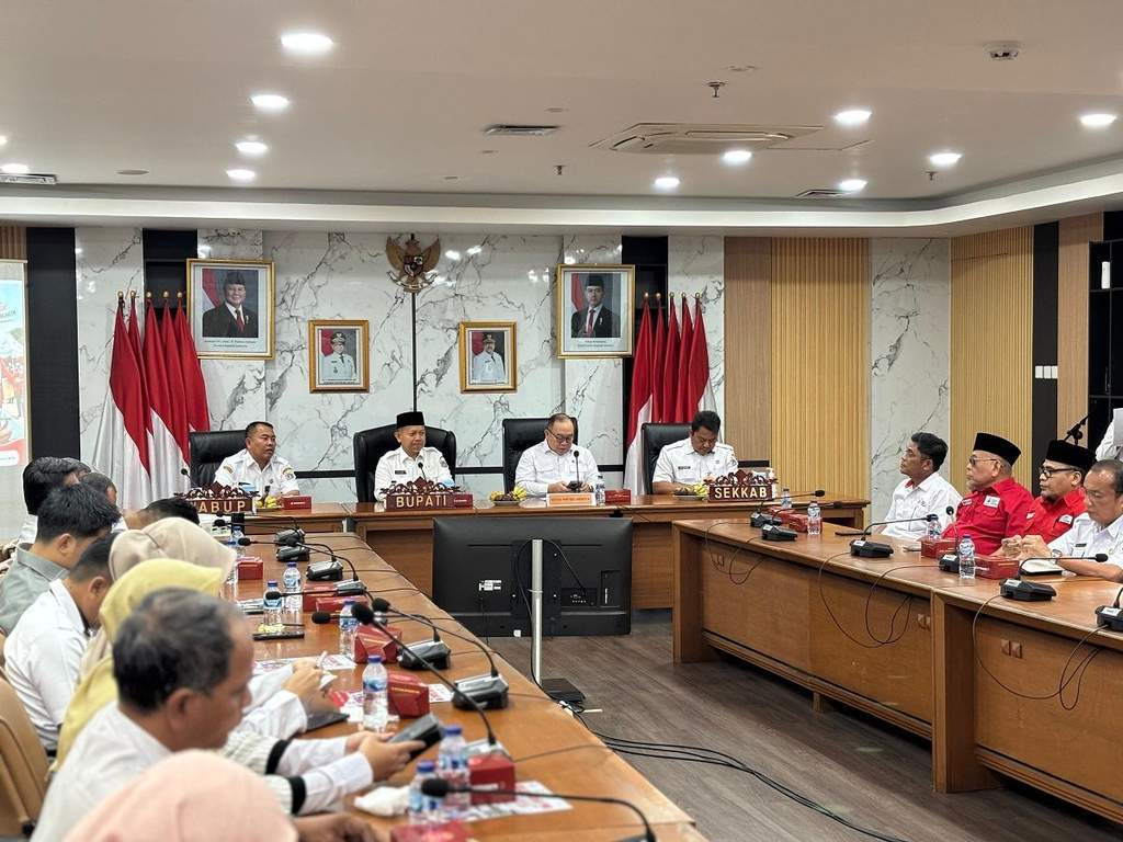 Rapat Pemkab Kepulauan Seribu dalam peluncuran Bulan Dana PMI 2026